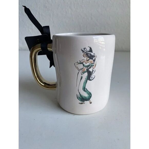 Rae Dunn Jasmine Starry Night Disney Princess Double sided Mug Alladin NEW - Picture 1 of 6